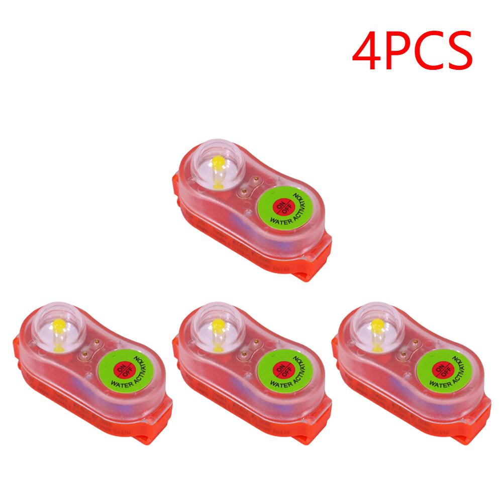 1-5pcs LED Life Jacket Light Energy-Efficient Safety Personal Locator Light Life Vest Signal Light for Swimming Sea Fishing