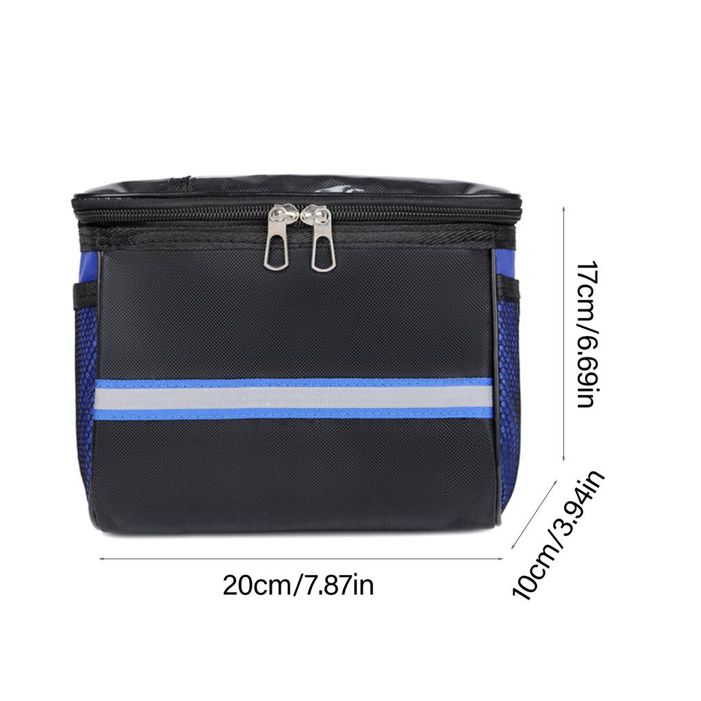 Road Bike Handlebar Bag Large Bicycles Front Storage Pouch Waterproof Phone Bag Bike Frame Pannier Organizers Pouch