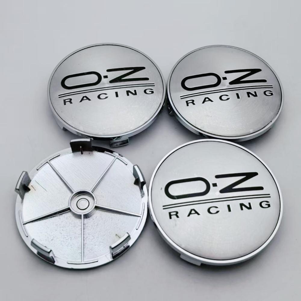 4 Stück OZ Racing Logo Emblem Auto Radnabendeckel 68MM Clips 63MM Räder Radkappe O.Z Abzeichen Felge Radnabendeckel Staubschutz Auto Zubehör