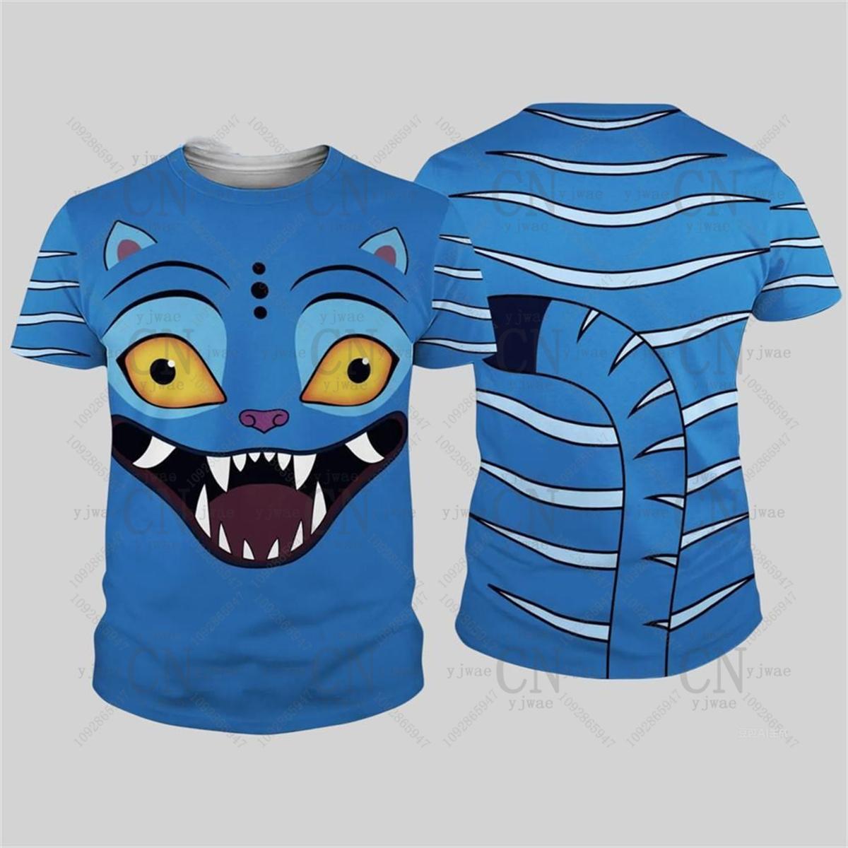 Adult 3D Demon Hunters Tiger T-Shirt Quick Dry Casual Sportswear S
