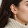 Colier cu pandantiv din argint sterling S925 cu perlă naturală de apă dulce, design de înaltă calitate pentru femei, pandantiv din argint fragmentat de nișă, lanț pentru claviculă