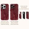 Wine Red Butterfly Shadow Phone Case for IPhone 16 15 14 13 12 11 X XS XR XSMAX 7 8 Pro Max Plus Double-layer Back Cover