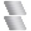 VidaXL Clôture de pelouse 10 pcs Acier galvanisé 100x20 cm