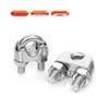 M6 Stainless Steel U-Shaped Wire Rope Clamp Kit