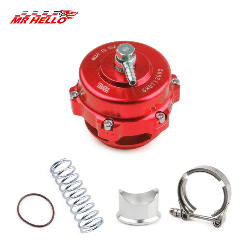 Universal Turbo Blow Off Valve 50mm BOV With Weld On Aluminum V-Band Flange 6PSI+18PSI Springs
