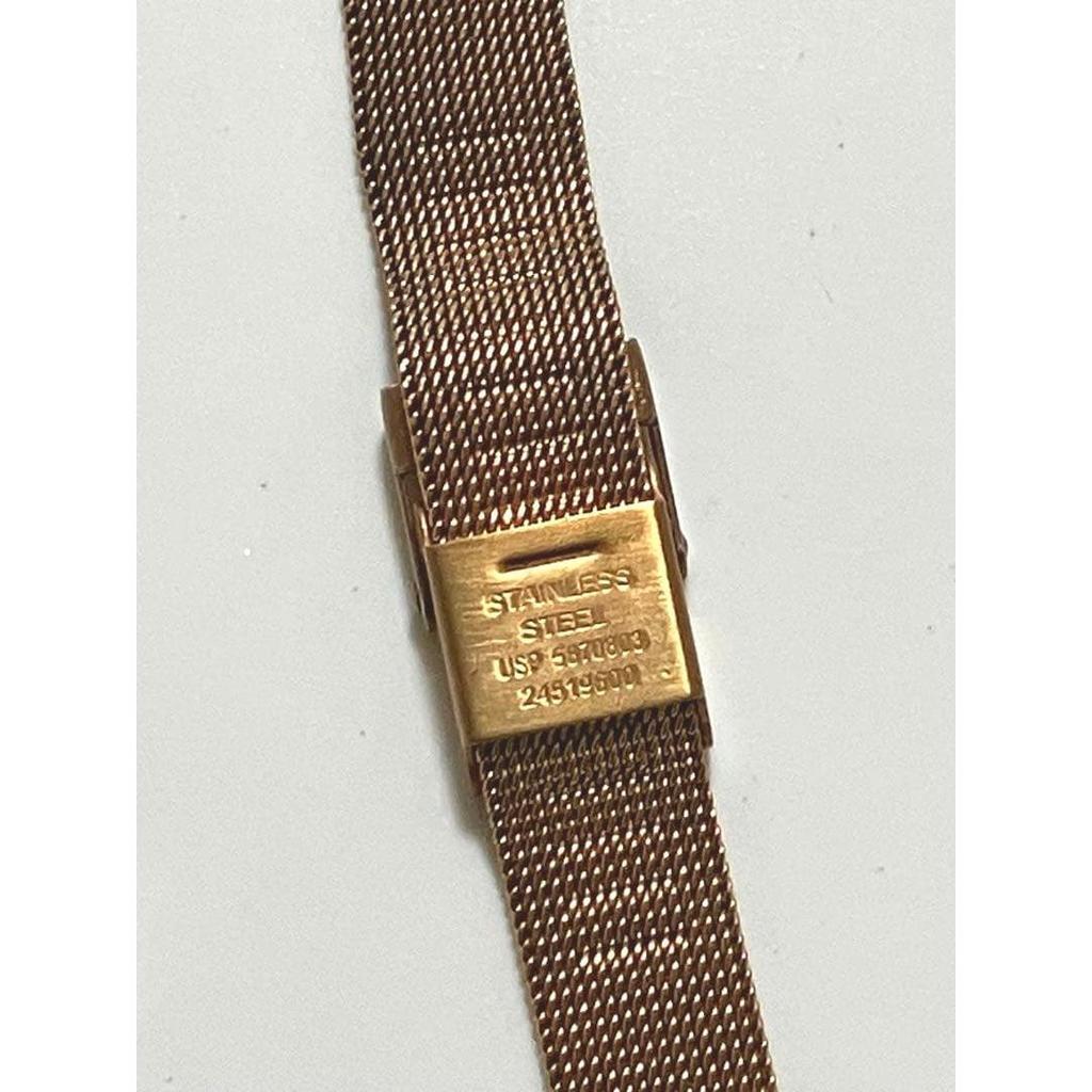Used SKAGEN watch SKW2151 pink gold mesh belt