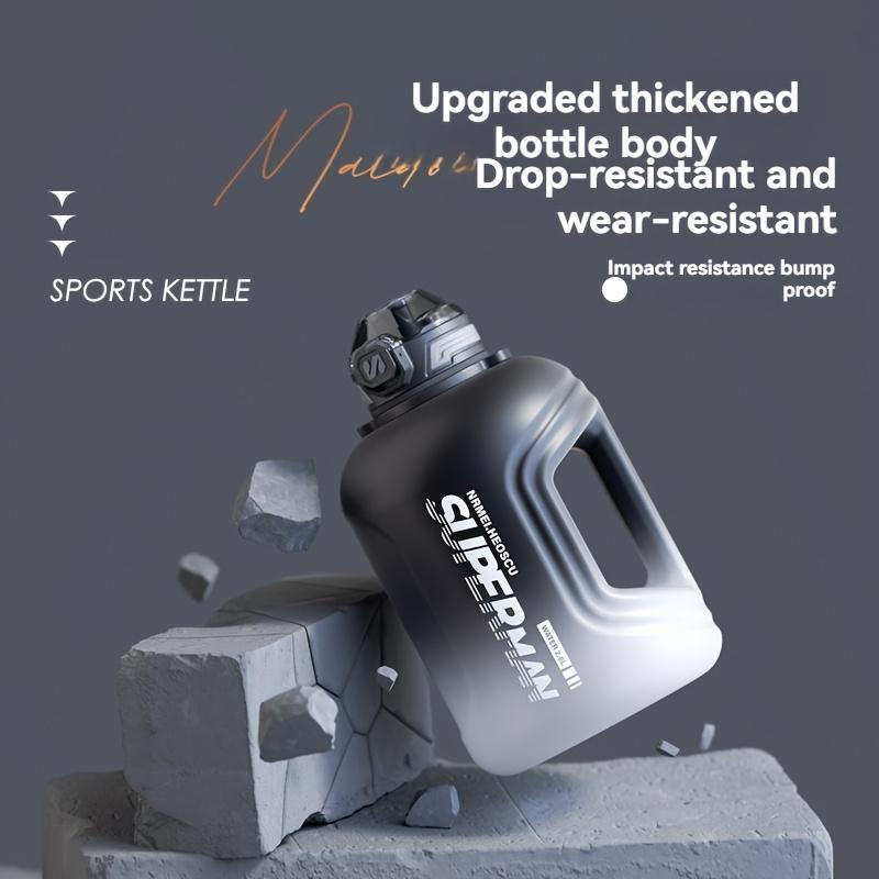 Water Bottle with Capacity Graduation, 2200ml/2600ml, with Handle and Tote, with Tea Compartment, Suitable for Fitness, Outdoor, Daily Use