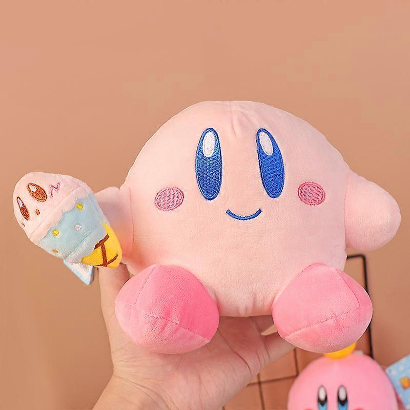 Anime Kirby Plush Toy Kawaii Cute Pink Cartoon Soft Stuffed Animal Doll Fluffy Pillow Home Decor Birthday Gift for Kids