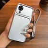 Luxury Big Window Phone Case with Lanyard for Samsung Galaxy A03 Core Premium Textured Casing