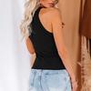 Summer fashion new solid color versatile sexy threaded vest round neck bottoming inner wear outer T-shirt women's clothing