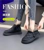 Fur integrated snow boots women's winter cotton boots non-slip piled thickened large cotton shoes