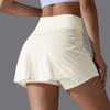 Auroth Women Sports Short Skirts With Porkets Elastic Push Up Yoga Sports Skirts Black Summer Girl Skirts
