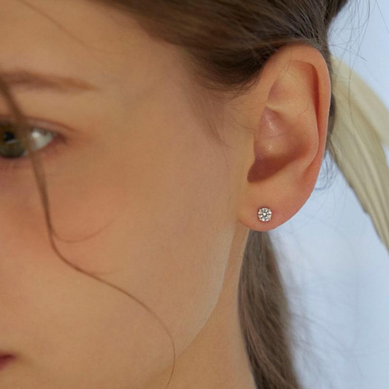 Murmur [925silver]Twinkle Cubic Stud Earrings