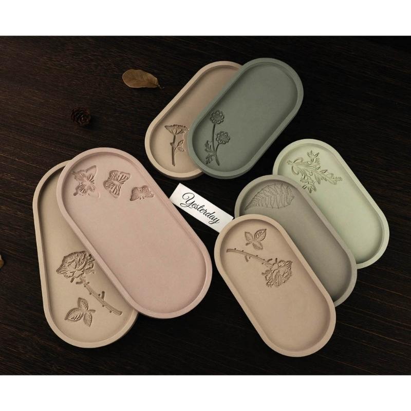 Easy to Use Silicone Mold Creating Decorative Trays Moulds with Unique Elliptical Shape Suitable for Gifting Making