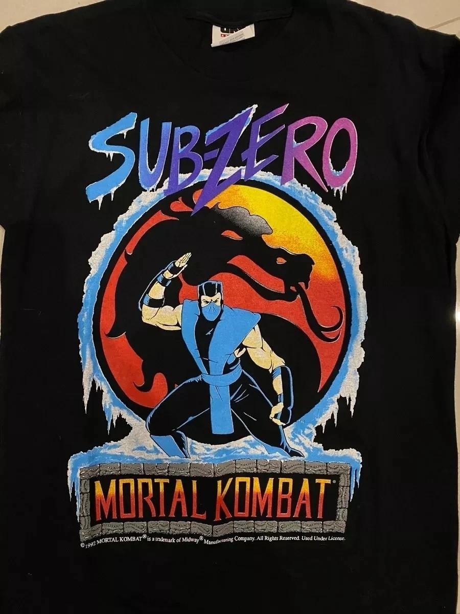 Mortal Kombat Shirt Mortal Kombat Basic Black Unisex T shirt Reprint WA3335 Unisex T-Shirt XXL