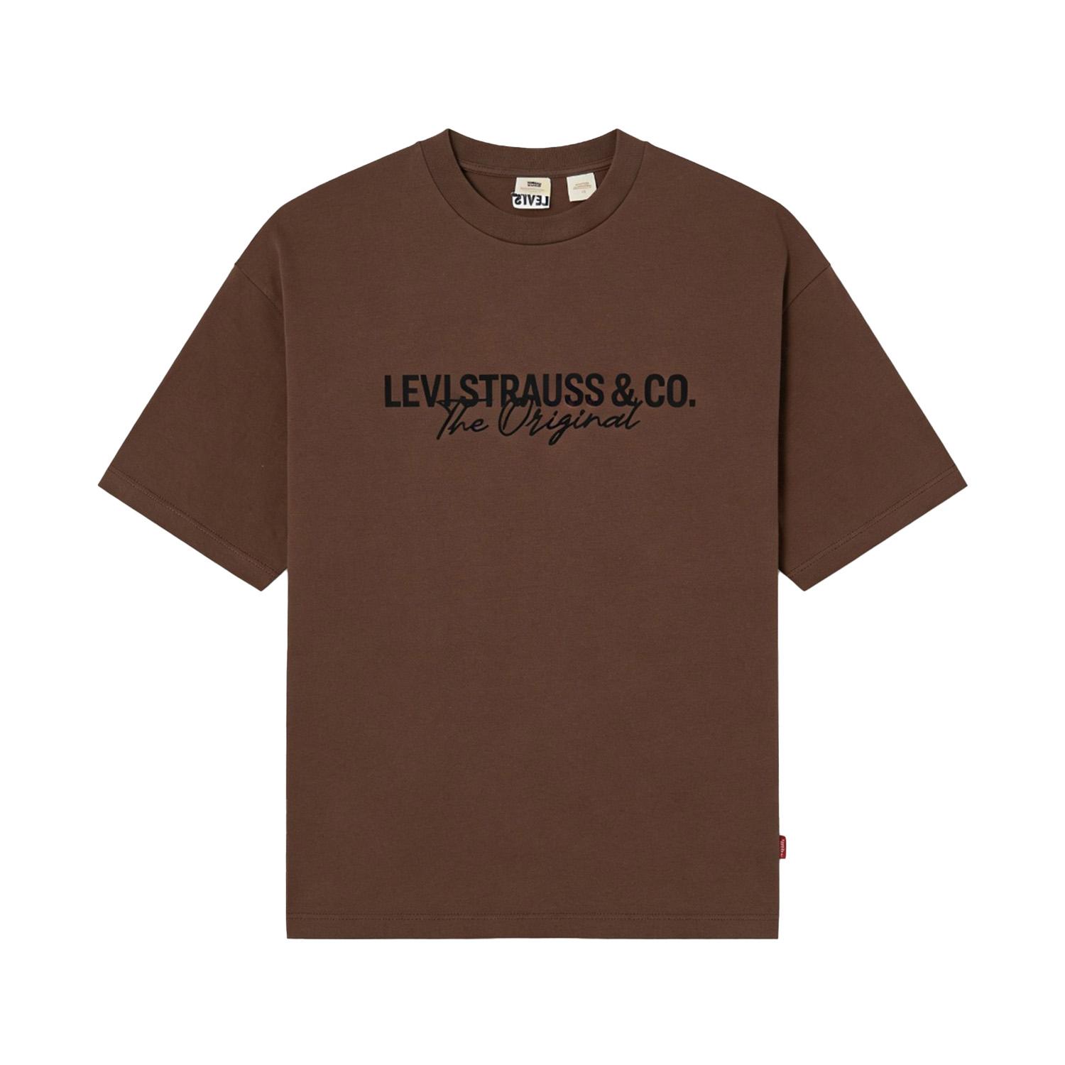 Levis Свободная Американский Винтаж Повседневная Удобная Модная Футболка с Коротким Рукавом Унисекс Топы 006PZ-0002 XS