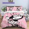 Retro Ink-wash Style Minnie Mouse Themed Print Bedding Set Warm and Comfortable The Perfect Choice for Decorating Child Bedroom
