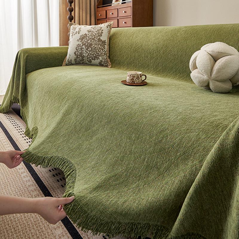 Universal Non-slip Chenille Sofa Cover - All-season, One-piece Throw Blanket