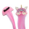 2022 Rainbow Bowknot Hair Accessories Pigtail Wig Sequin Unicorn Glitter Hair Clips for Girls