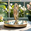 2D Flat, 1pc Round Vintage Mosaic Geometric Pattern Metal Sign, Metal Wall Door Hanging Decor, Suitable for Placing in Room/Restaurant/Bar/Front