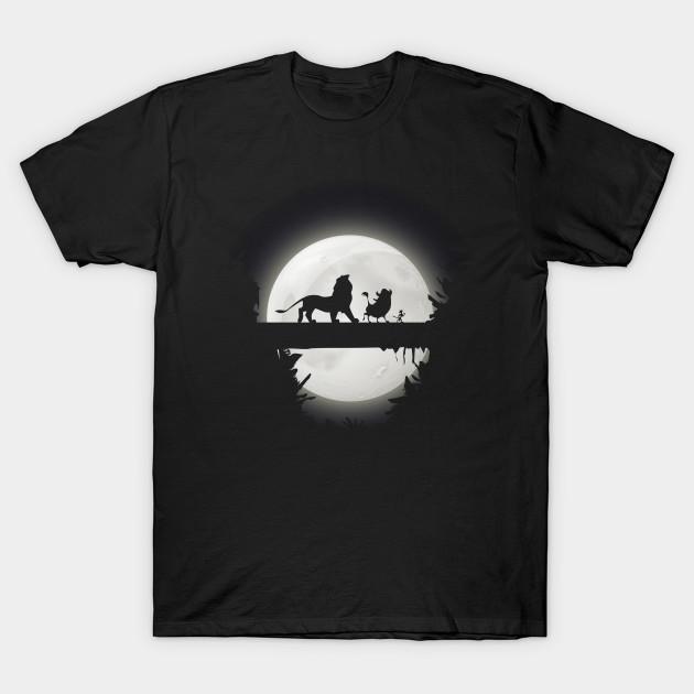 Men Black Print T-shirt Hakuna Matata No-Cut Transfer Paper Print Cotton Tshirt XL чёрный