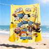 1pc Minions Outdoor Personalized Flannel Blanket, Soft, Lightweight Personalized Flannel Blanket, Digital Printing,
