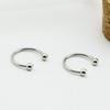 Ear Rings Corrosion Resistant Polished Earrings Body Jewelry Supplies Silver