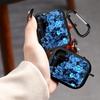 Case For Airpods Pro2 3 4 Pro3 Pro 1 2 Earphone Cases Cover Midnight Blue Flowers