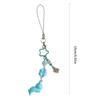 Beaded Clovers Leaf Mobile Charm Youth Trendy Phone Decors Charm Cartoon Acrylic Keychain Lucky Bag Hanging Decoration
