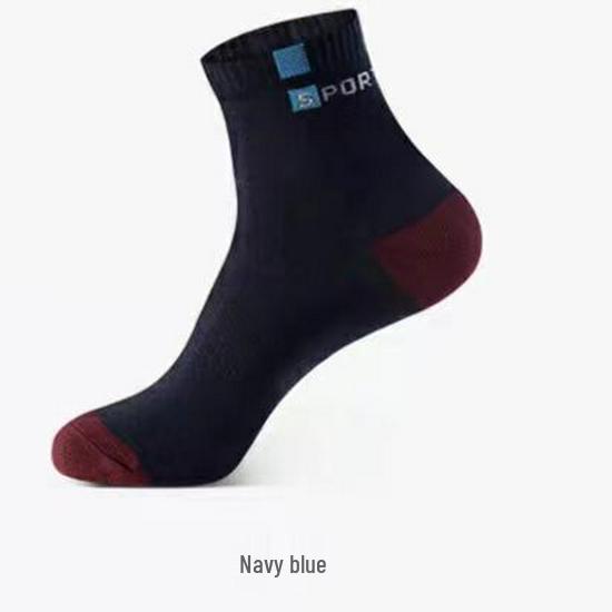 Men's Summer Mid-Calf Cotton Socks - Odor-Resistant, Sweat-Absorbent, Breathable, Thin, and Spring/Summer Sports Letter Design.