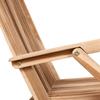 Folding Garden Chair 2 pcs Natural Solid Teak Wood