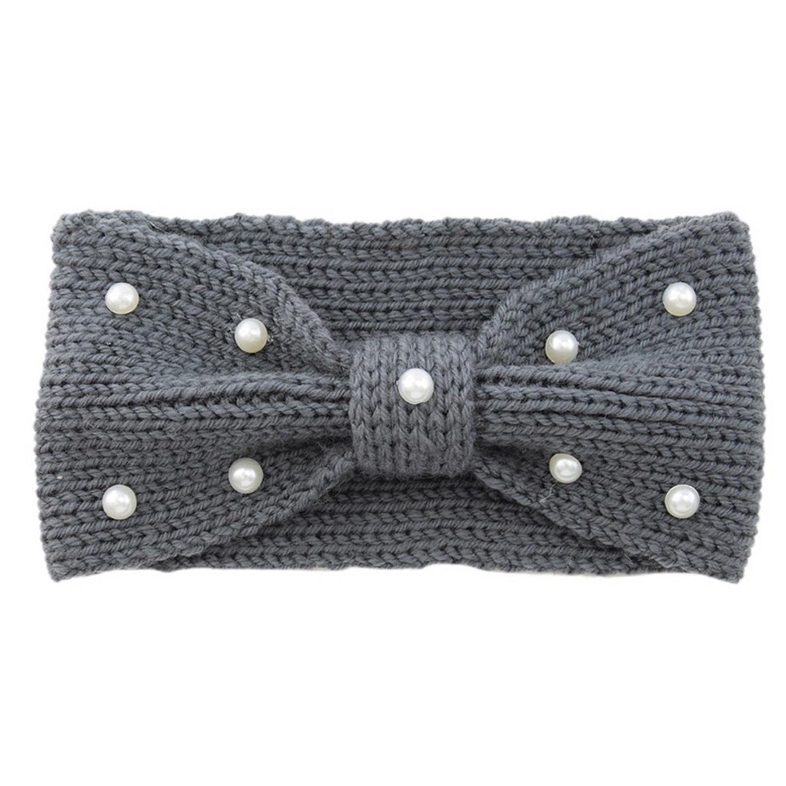 

(Проектор)Модна жіноча суцільна спортивна стрічка для волосся Thermal Sweet Girls Hair Band One Size темно-сірий