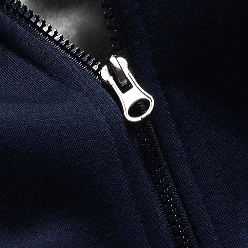 Herrmode Tjock Plus sammetshuvtröjor Huvor Höst Vinter Håll dig varm Casual Baseball Uniform dunrock Vindtät varma kläder för man