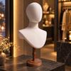 Head and Bust Mannequin Pin-Friendly Accessory Display Freestanding