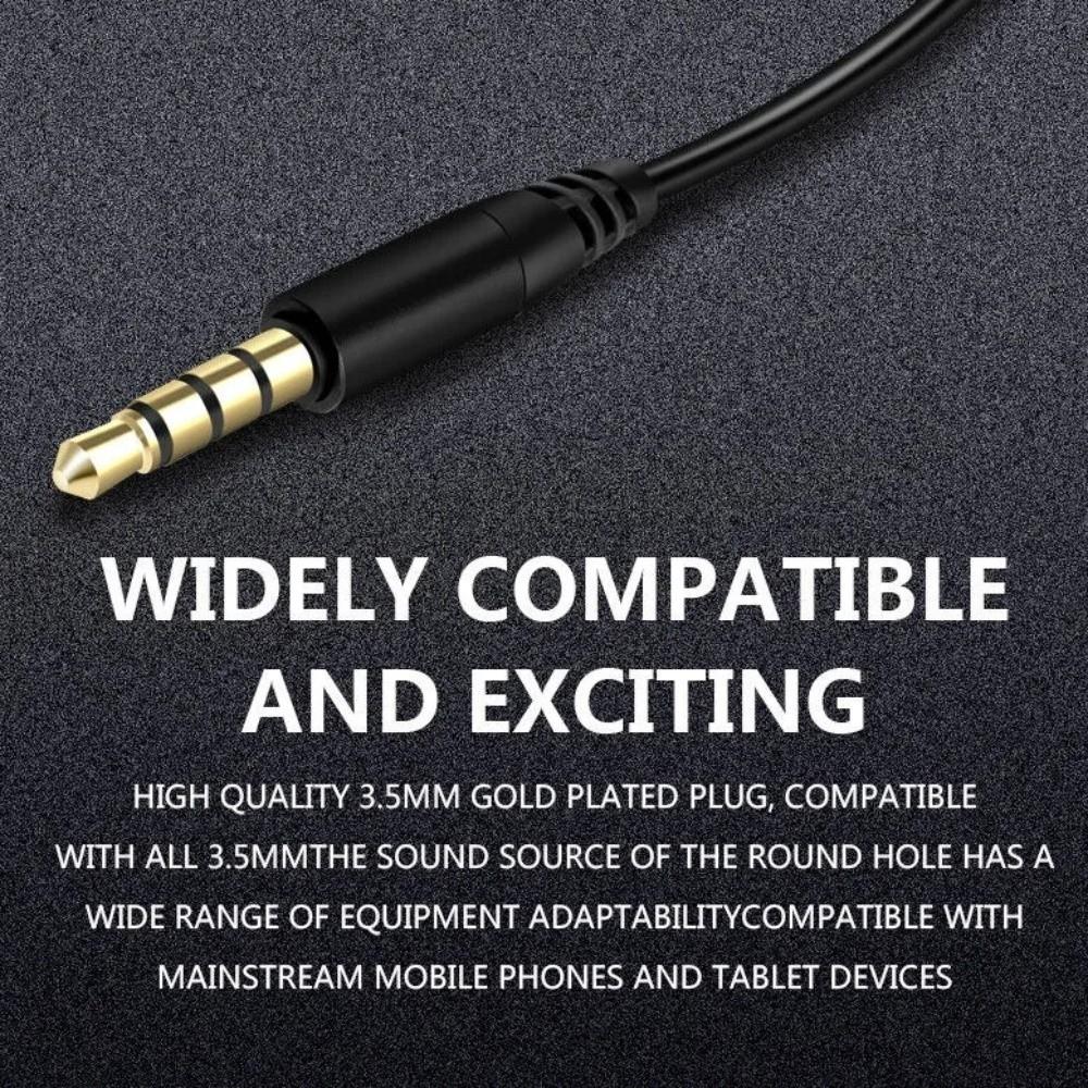 with Lavalier Mic Wired Earphone 3.5mm/TypeC Wired Headset Earpiece Earphones  Listen To Music