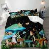 Mushroom King Duvet Cover Set Teens Girls Boys Kids Single Bedding Wonderland Enchanted Forest Butterfly Comforter Cover Set