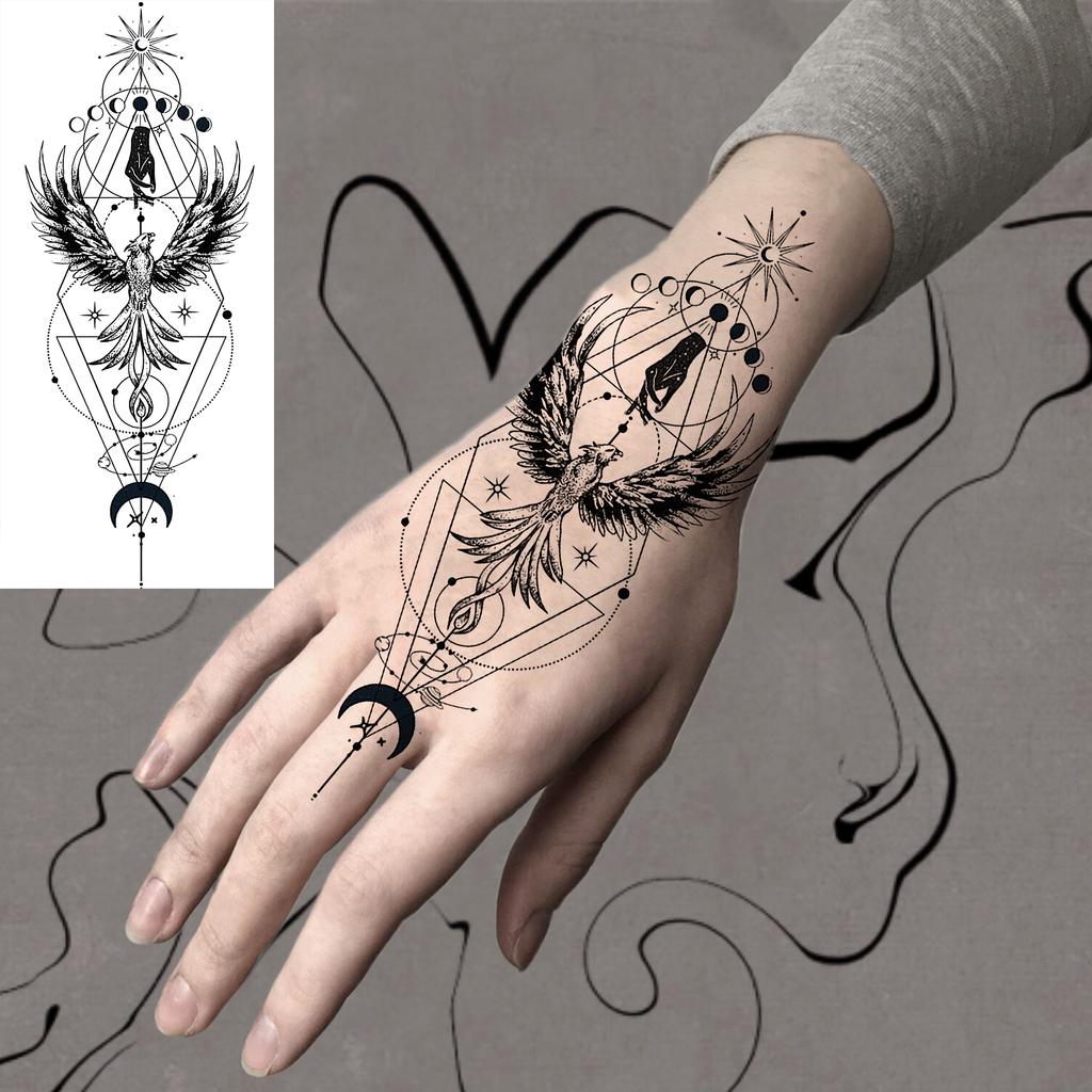 1 Foglio Tatuaggi Temporanei Vichingo Maori Drago Totem per Uomo Avambraccio Collo, Adesivi Tatuaggio Finti Temporanei Impermeabili Tatuaggi Realistici