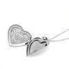 Women's Openable Round Heart-Shaped Pattern Photo Frame Photo Box Pendant Necklace