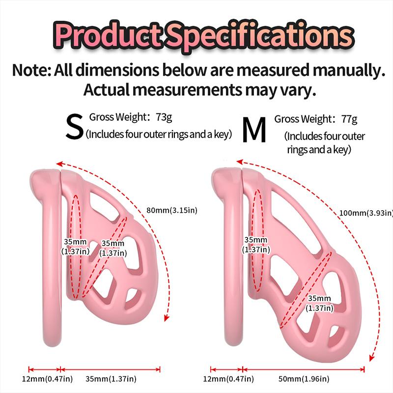 Men Silicone Chastity Cage Cock Lock Penis Ring for Sissy Men Stretcher BDSM Gay Training Anti-Cheating Urethral Lock Cock