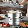 Supor Stainless Steel Steamer & Frying Pan Set