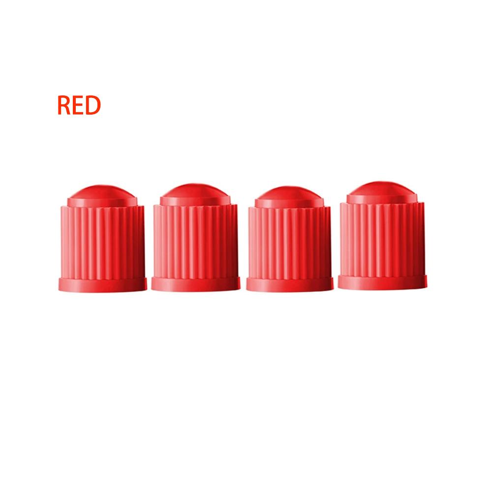 Universal Plastic Tire Valve Stem Caps with Rubber Ring Black Dustproof Air Valve Cover for Car Motorcycle Bike Wheel Tyre Valve Stems 1
