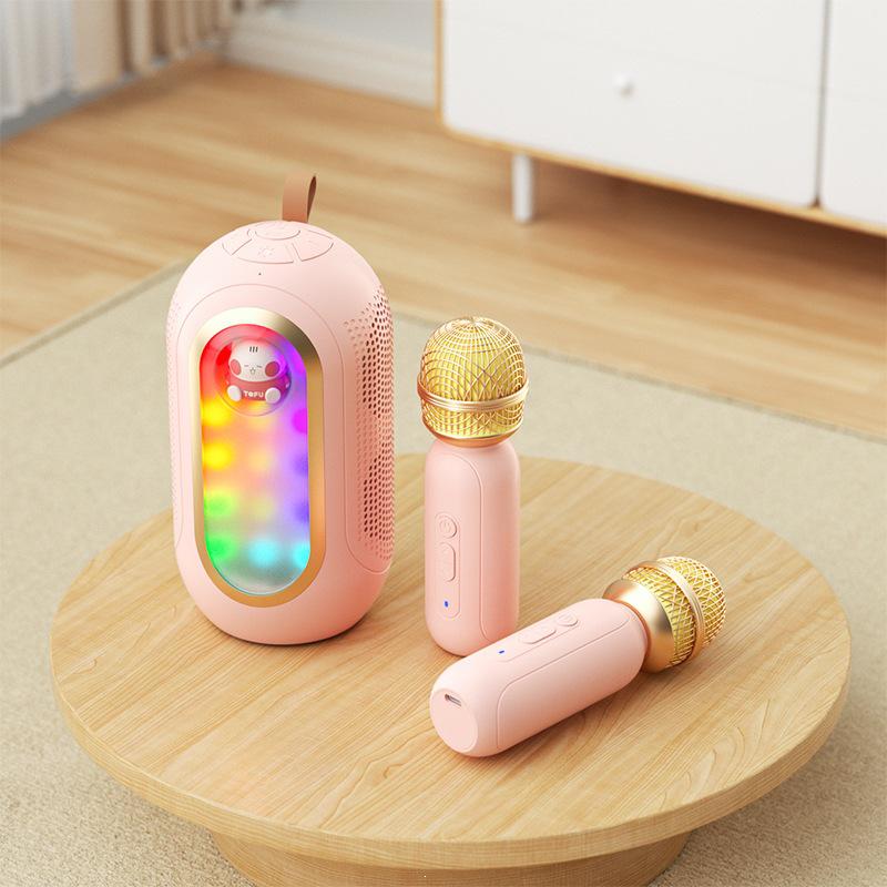 

Portable Bluetooth Microphone & Speaker for Kids - Wireless Karaoke and Home Use