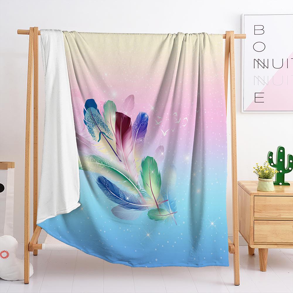 Decke Flanelldecke Farbverlauf Panda 3D Digitaldruckdecke Decke