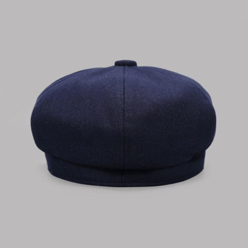 Maia Wool Bread Hat - Navy