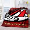 Ac Milan Personalized Text Blanket Cozy Customizable Blanket Comfortable Great for Livingroom Picnics Bed Chair for All Occasions