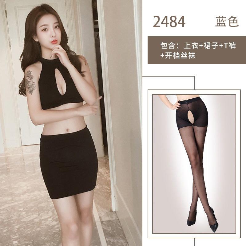 Pure Erotic Lingerie Uniform Sexy Professional Ladies Secretary Clothing Perspective Corset Hips Cosplay