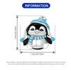 Orstarry 925 Silver Blue Hat Penguin Beads Charm Bracelet DIY Jewelry Trendy Gifts for Party