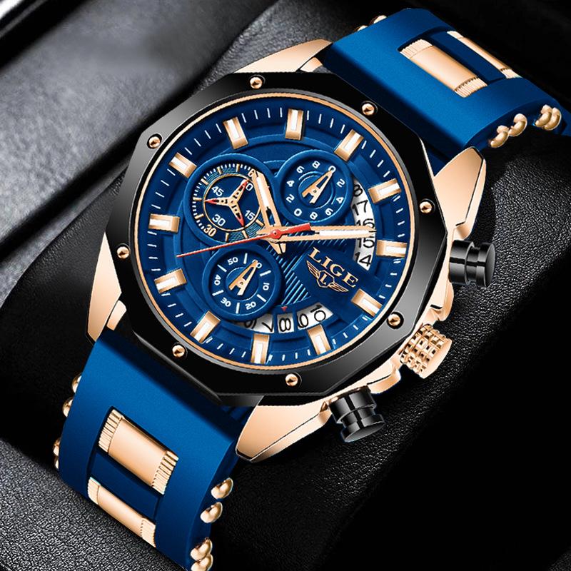 LIGE Multi-function Waterproof Sports Watch