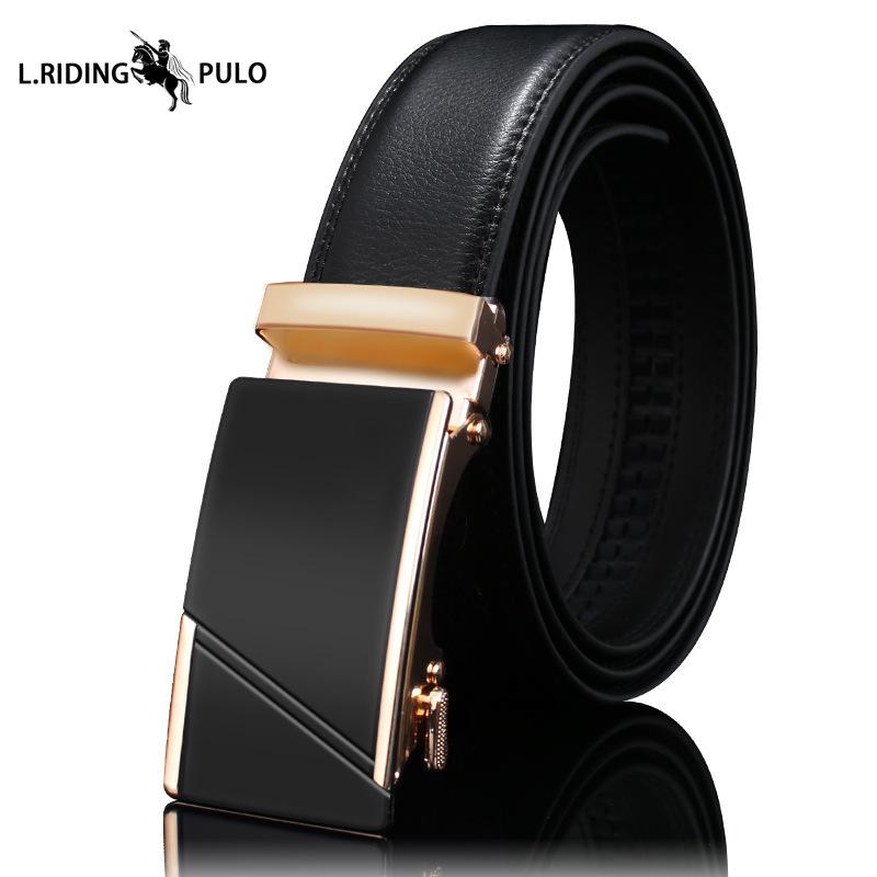 Gürtel Herren High-End Leder Automatikschließe Rindsleder Gürtel Herren Business Herren Hosen Lässig