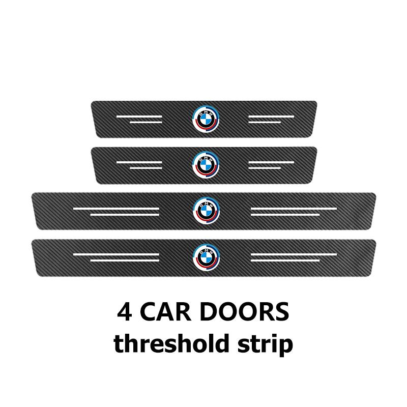 Car Sill Strip Carbon Anti-Scratch Protection Threshold Sticker For BMW M 1 3 4 5 6 7 Series M3 M6 F01 F02E34 E36 E70 F10 X6 X1